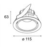 Modular Smart Lotis Recessed Adjustable 115 1x LED DE | Foco empotrado