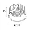 Modular Smart Lotis Recessed 115 1x LED DE | Foco empotrado