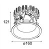 Modular Smart Lotis Recessed 160 1x IP55 LED DE | Foco empotrado