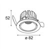 Modular Smart Lotis Recessed Adjustable 82 1x LED DE | Foco empotrado