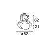 Modular Wink Recessed 82 1x IP54 LED DE | Foco empotrado