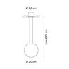 Vibia Circus solo Ø 20 cm - 0185 lámpara de suspensión