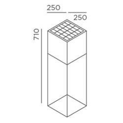 IP44 Fil M Lámpara de pie Negro (profundo) - Outlet