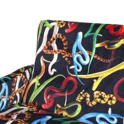 SELETTI Toiletpaper Two Seater Sofa - Snakes