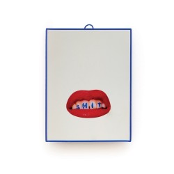 SELETTI Toiletpaper Mirror 17,5x23cm - Shit