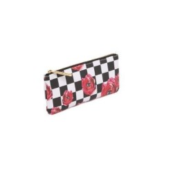 SELETTI Toiletpaper Pencil case 21x9 - ROSES ON CHECK
