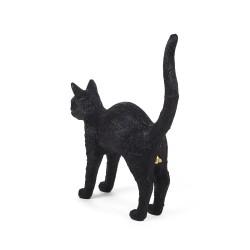 SELETTI The Jobby Cat Lamp Black