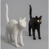 SELETTI The Jobby Cat Lamp Black