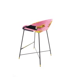 SELETTI Toiletpaper High Stool - Pink - Lipsticks