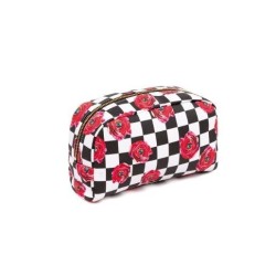 SELETTI Toiletpaper Beauty case Large 23x8 h.13 - ROSES ON CHECK