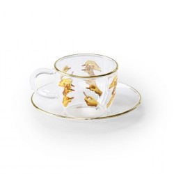 SELETTI Toiletpaper glass coffee set -lipsticks