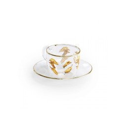 SELETTI Toiletpaper glass coffee set -lipsticks