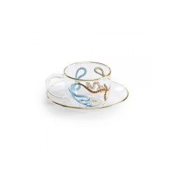SELETTI Toiletpaper glass coffee set - snakes