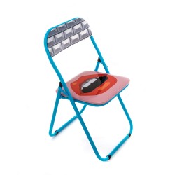 SELETTI Studio Job-Blow Folding chair  - Mouth