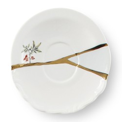SELETTI Kintsugi Porcelain coffee cup + plate n'3