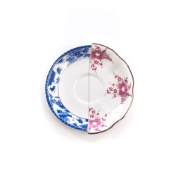 SELETTI Hybrid Porcelain tea cup + plate  - Zenobia