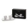 SELETTI coffee set 2 cups + 2 stirrers + 1 tray