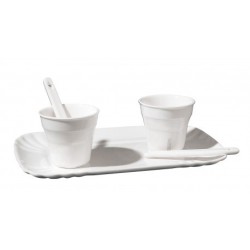 SELETTI coffee set 2 cups + 2 stirrers + 1 tray