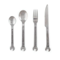 SELETTI Machine Collection cutlery set diy: knife,fork,spoon and coffee spoon stainless steel