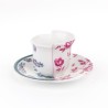 SELETTI Hybrid Porcelain coffee cup + plate  - Leonia