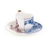 SELETTI Hybrid Porcelain coffee cup + plate  - Eufemia
