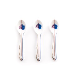 SELETTI Hybrid Porcelain Spoon Set of 3 - Armilla
