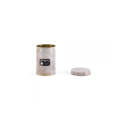 SELETTI Diesel-Alumarble metal box with lid - round