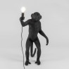 SELETTI The Monkey Lamp Standing Black - Outdoor