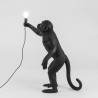 SELETTI The Monkey Lamp Standing Black - Outdoor