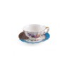 SELETTI Hybrid Porcelain tea cup + plate  - Kerma