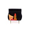 SELETTI Toiletpaper Armchair  - Tongue Black
