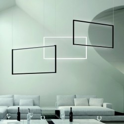 Nemo Spigolo Verticale lámpara de suspensión 3000K - Negro - Outlet