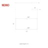 Nemo Spigolo Verticale lámpara de suspensión 3000K - Negro - Outlet